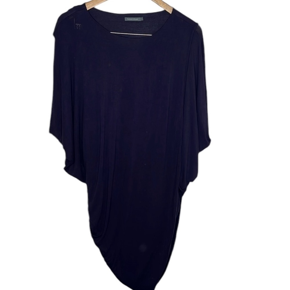 Riller & Fount Dark Purple Asymmetrical Layered Dress Women Size 0